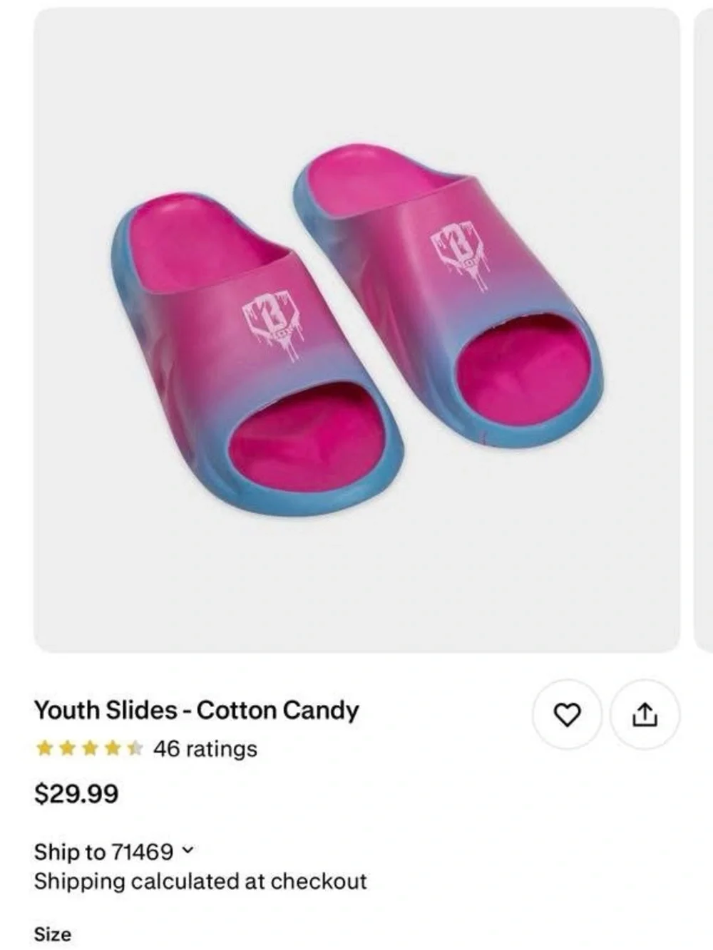 Kids Baseball Lifestyle 101 Cotton Candy Slides